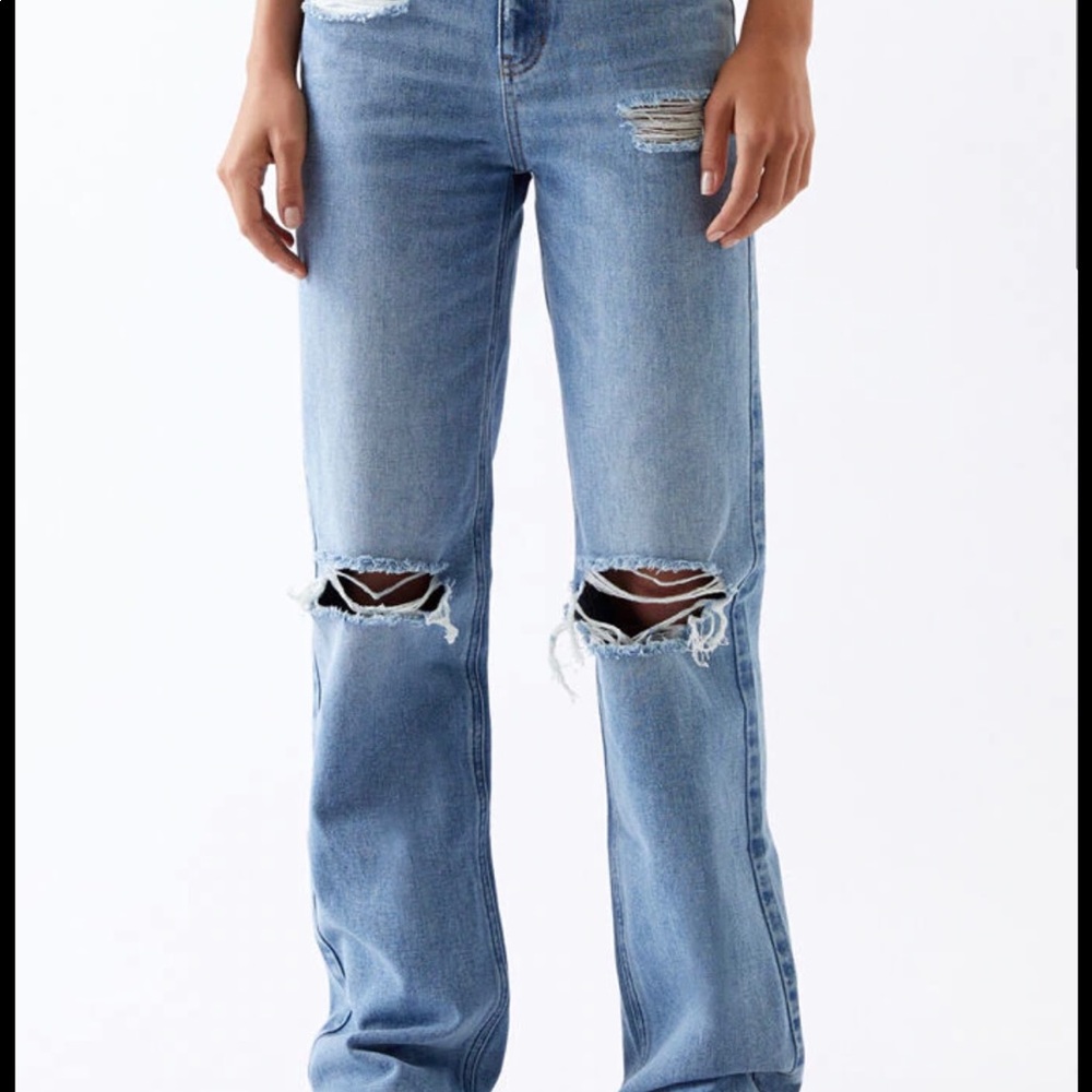PacSun Light Blue Distressed Boyfriend Jeans
